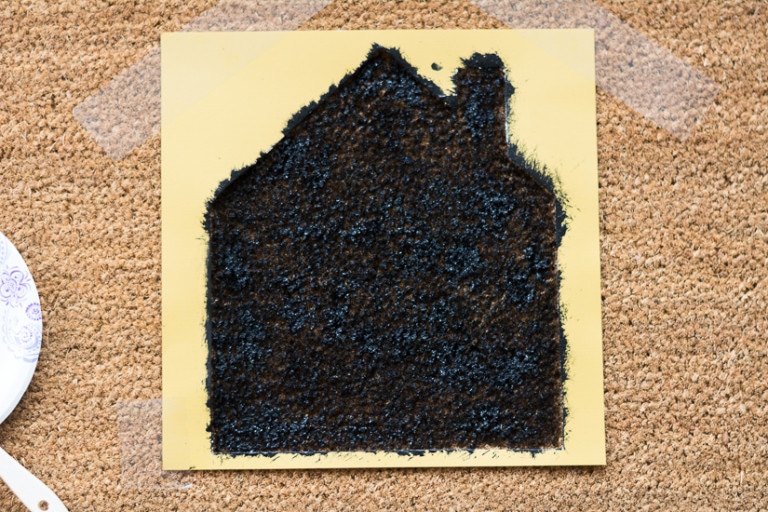 DIY Painted Doormat How to Paint a Coir Doormat