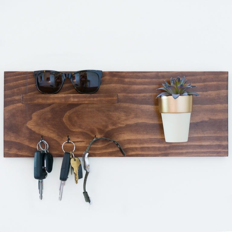 DIY wood key holder