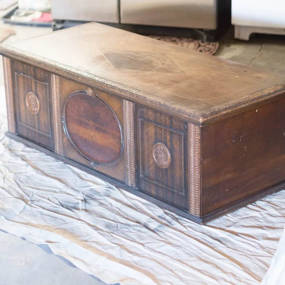 old brown trunk