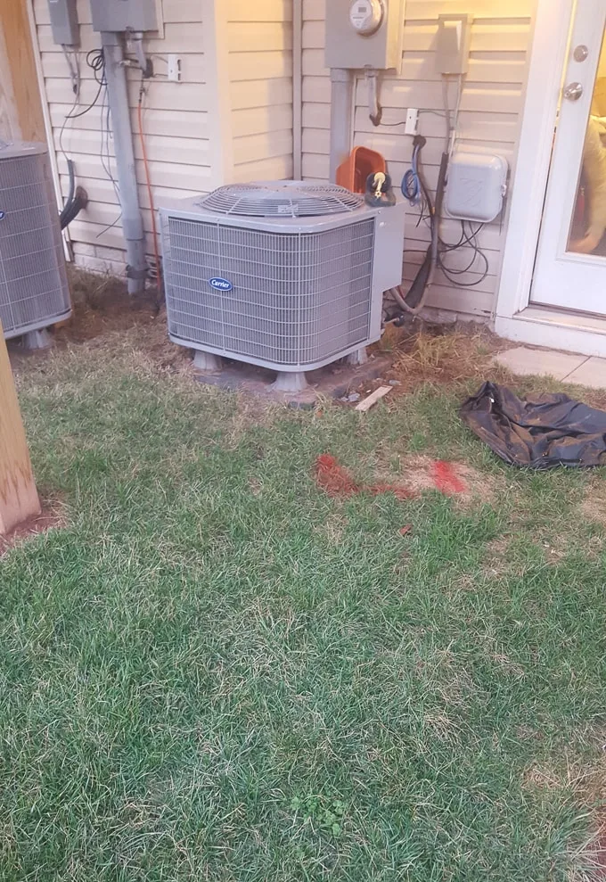 ugly hvac unit outside