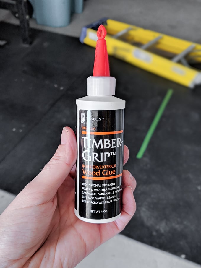 bottle of wood glue
