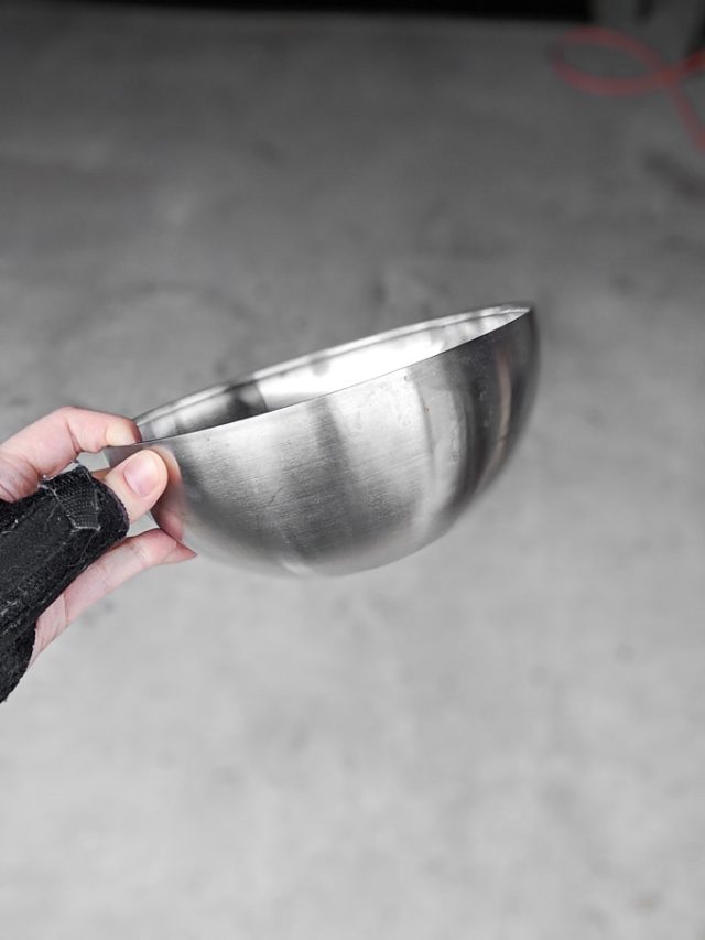 How to make a hanging planter out of a stainless steel bowl!