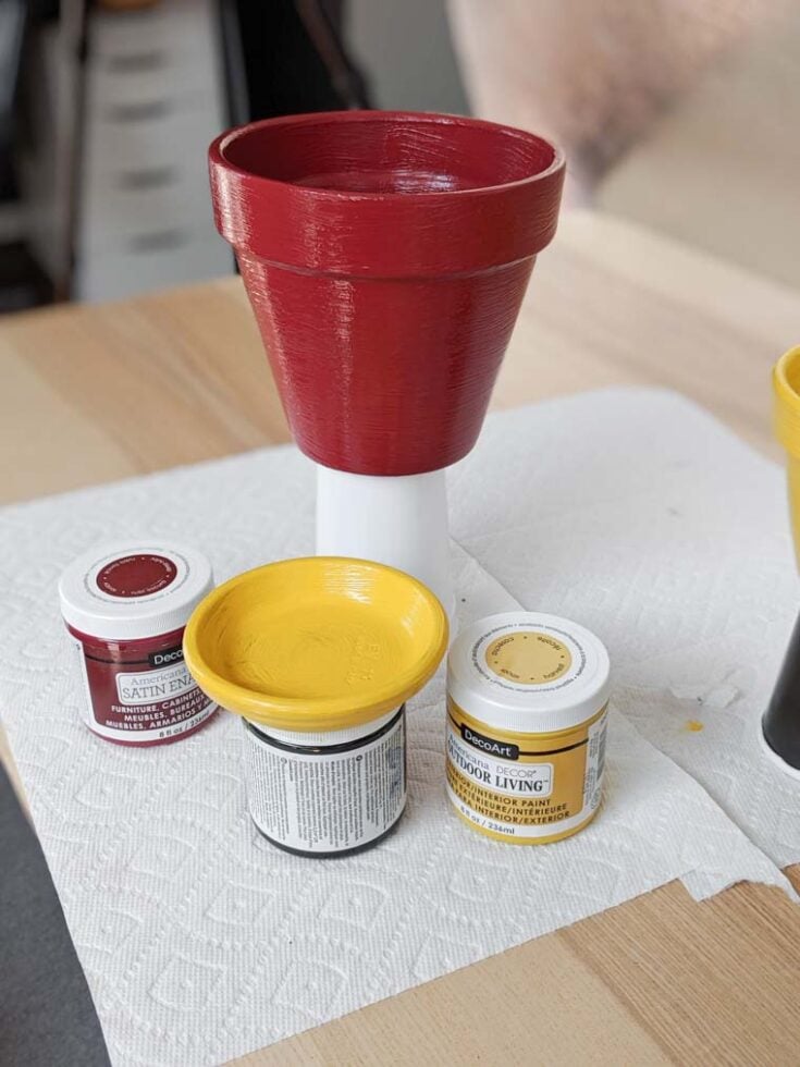 How to Paint Flower Pots for Outdoors Easy Fall Front Porch Decorating