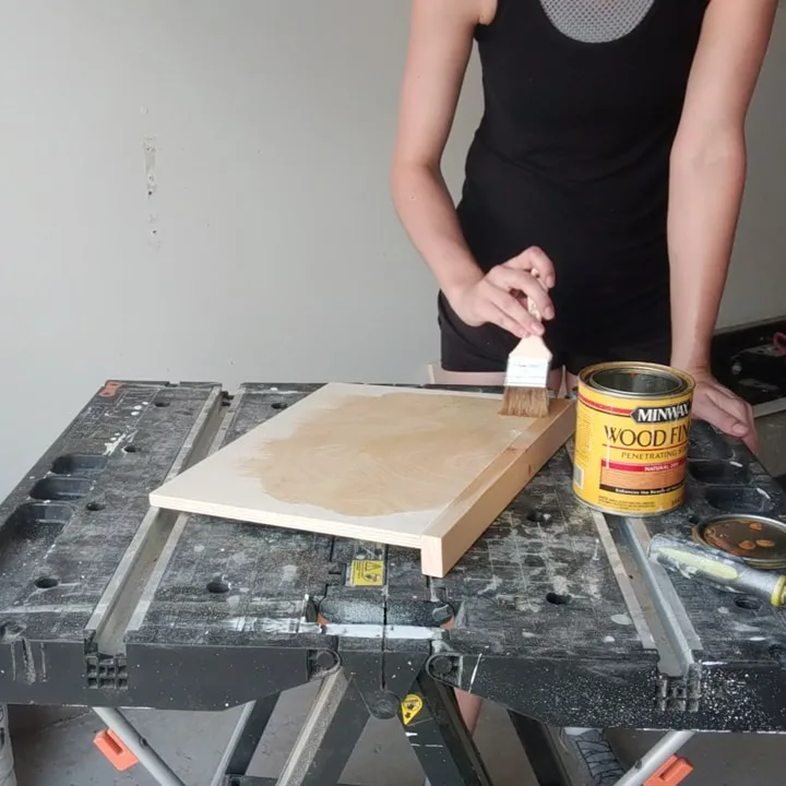 How to cover wire shelves with wood...the easy DIY way!