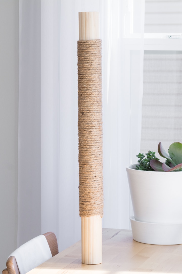 How to Make a Cat Scratching Post Chic DIY Cat Scratcher