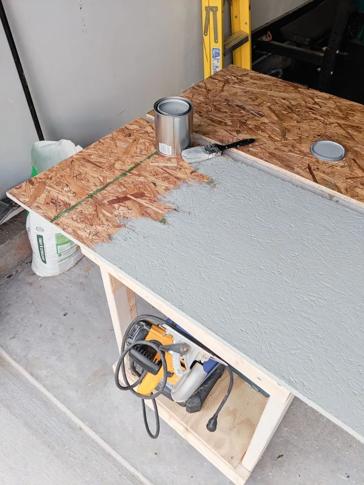 painting the base of the rock box