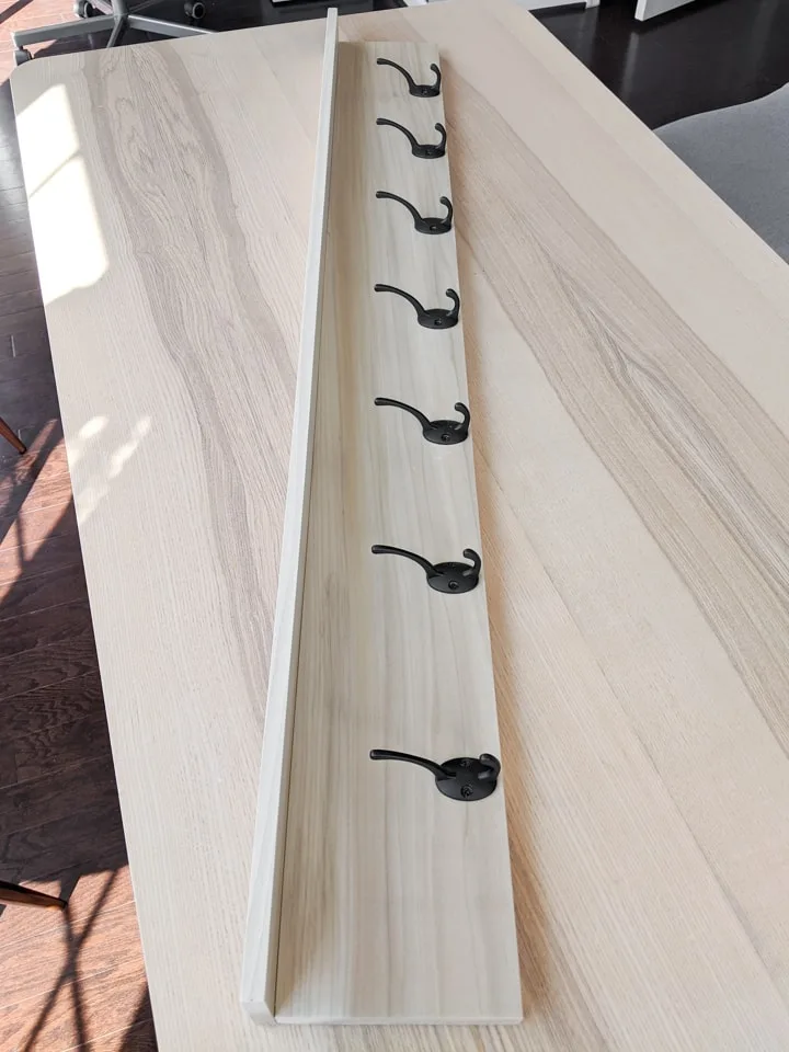 diy wall coat rack