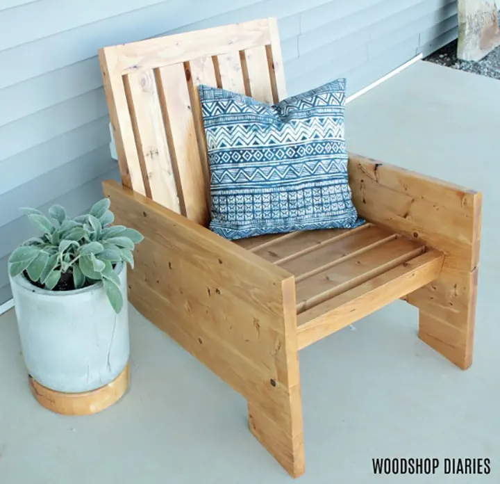 build plans for Modern Porch Chairs