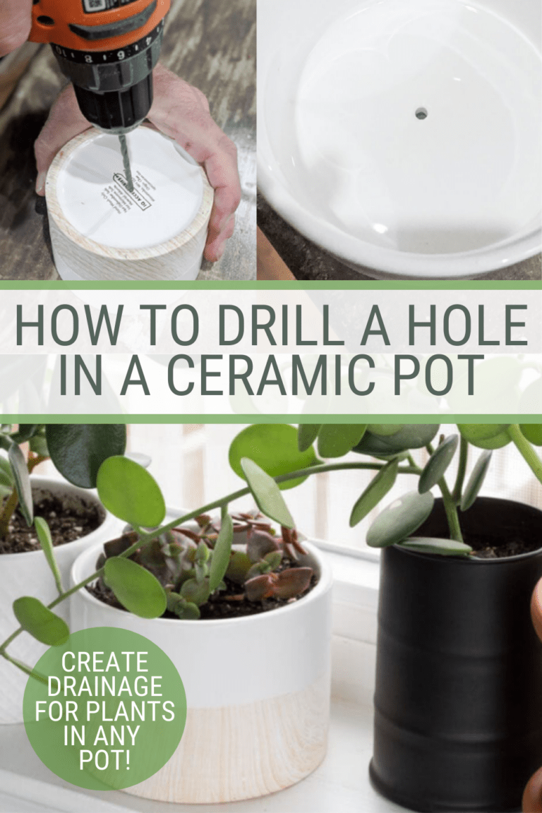 How to drill a hole in a ceramic pot to create drainage!