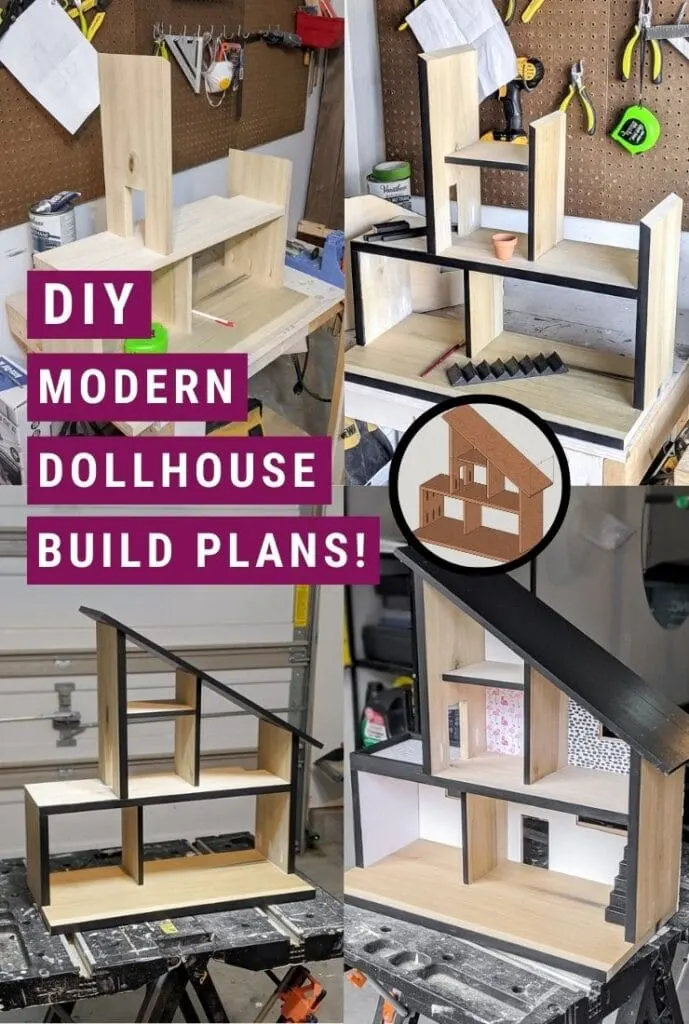 DIY modern dollhouse plans
