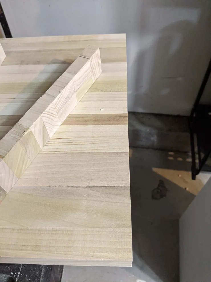 creating the top of the desk