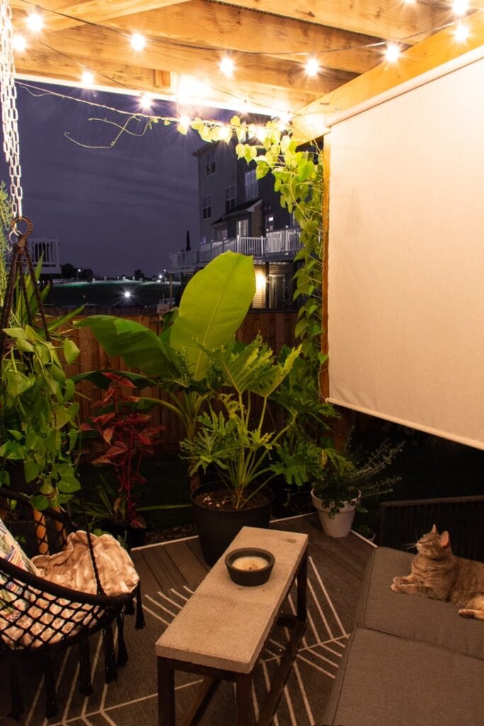 How to Hang Globe String Lights Under a Deck