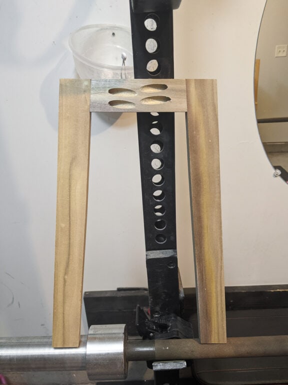 Check out my free modern wooden doll high chair plans!