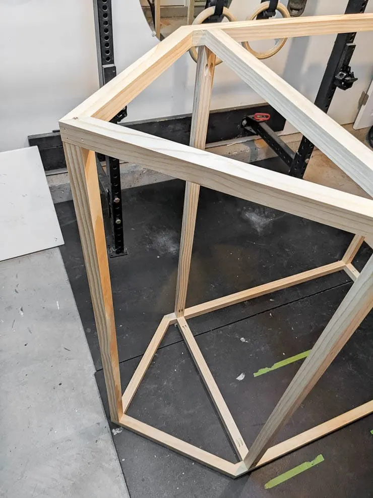 creating the DIY montessori bed frame