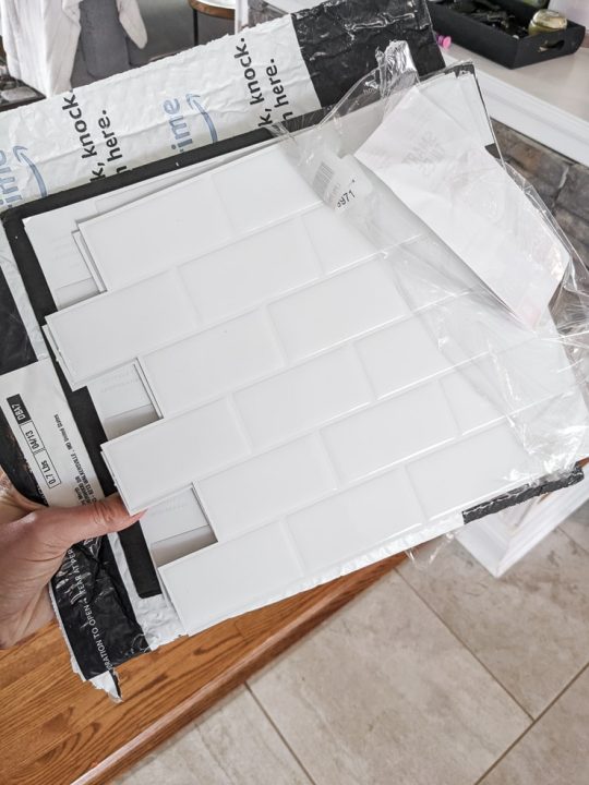 An honest peel and stick subway tile backsplash review!