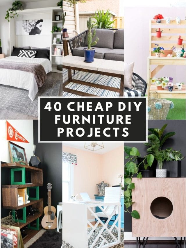 40 Cheap DIY Furniture Ideas That Actually Look Amazing