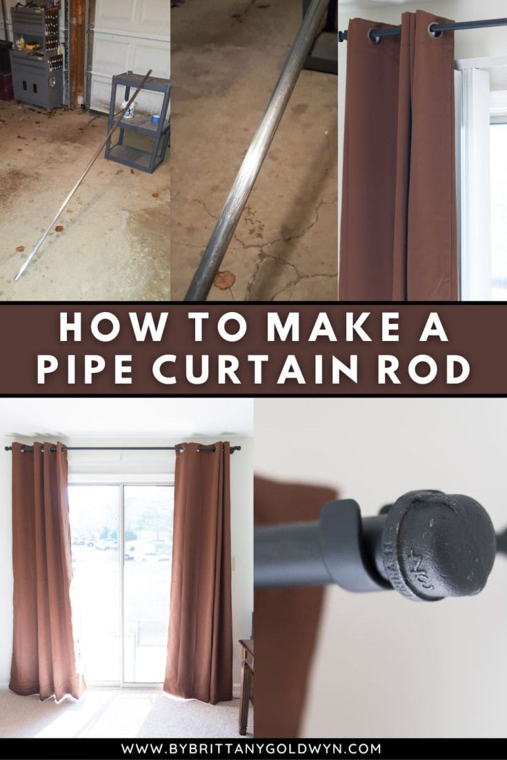 DIY Conduit Pipe Curtain Rod How to Make an Industrial Curtain Rod