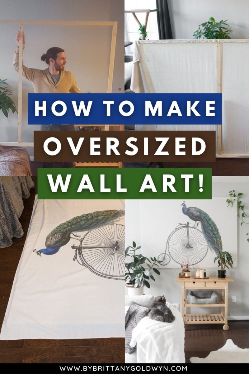 How to Make Oversized Wall Art for Under 100