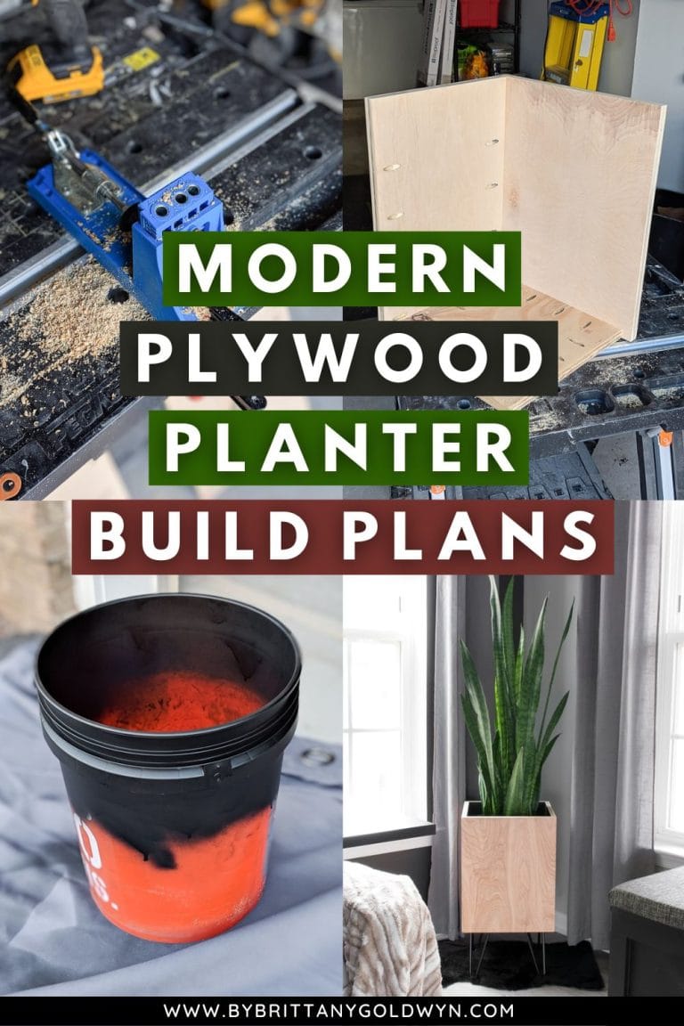 DIY Modern Planter Plywood Planter With Hairpin Legs