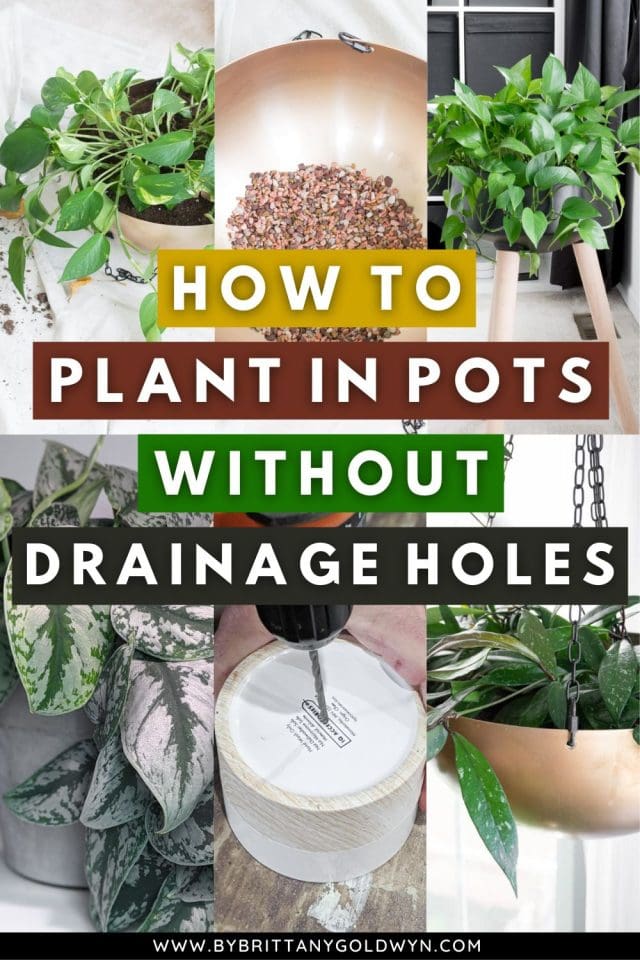 Wondering how to plant in pots without drainage holes?