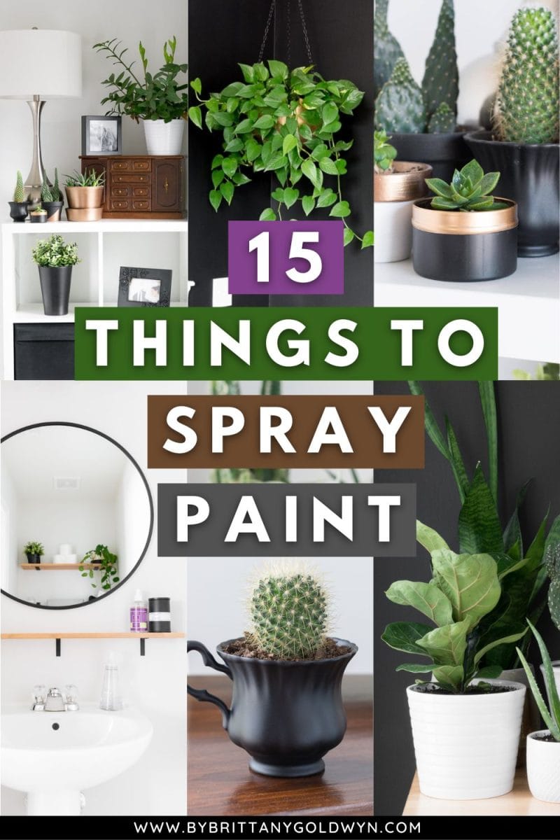 Here's how I updated 15 things around the house using spray paint!