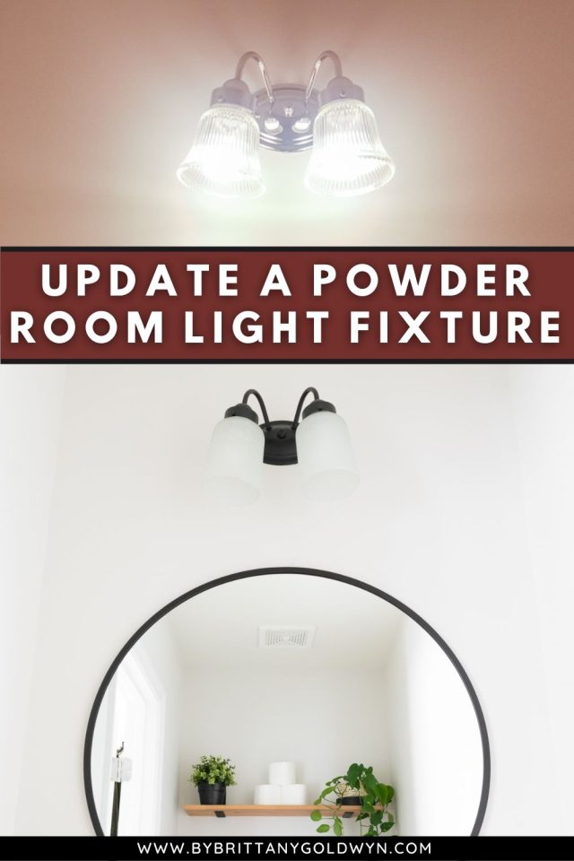 How to Paint a Bathroom Light Fixture, Easy and Cheap Solution!