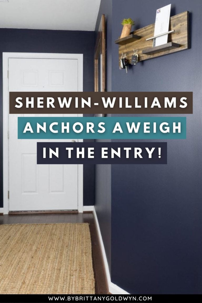 Our SherwinWilliams Anchors Aweigh Entryway!