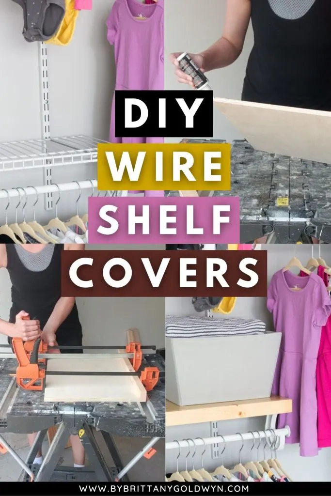 How to cover wire shelves with wood...the easy DIY way!