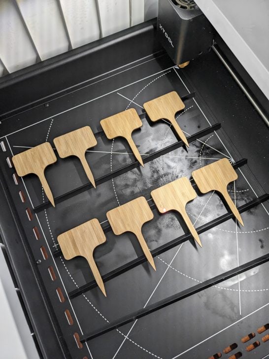 How to make laserengraved bamboo plant stakes with an xTool M1