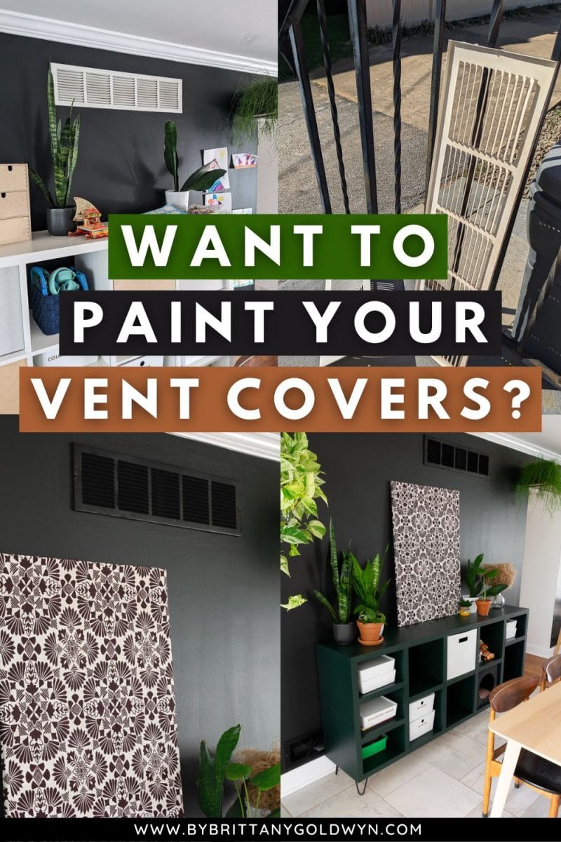 How to paint vent covers to match your walls!