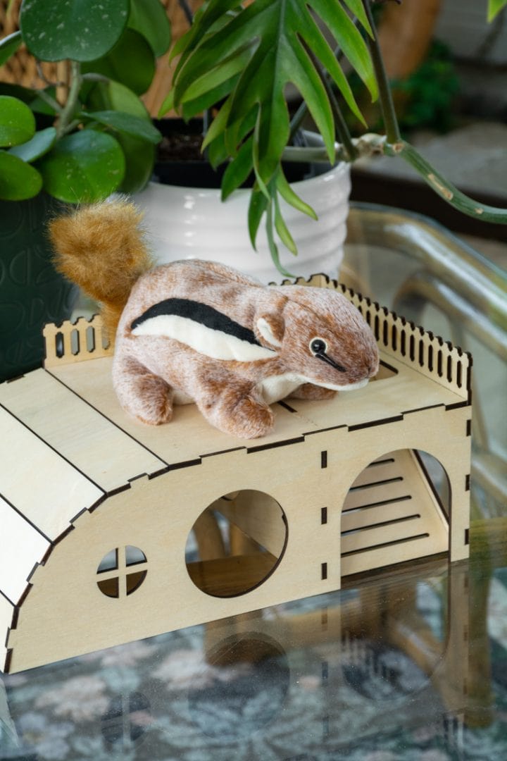5 laser cutter hidey houses in different sizes for all small animals!