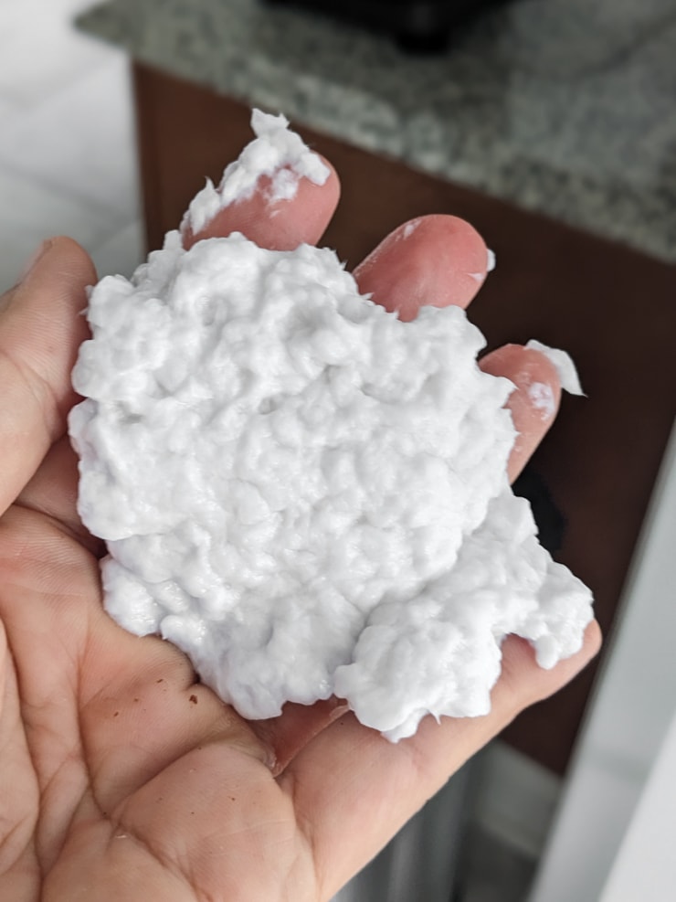 wet blended paper scraps