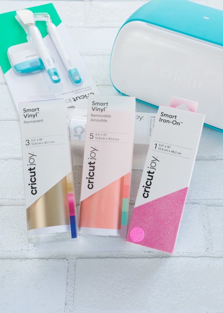 Cricut smart iron-on and vinyl in packages