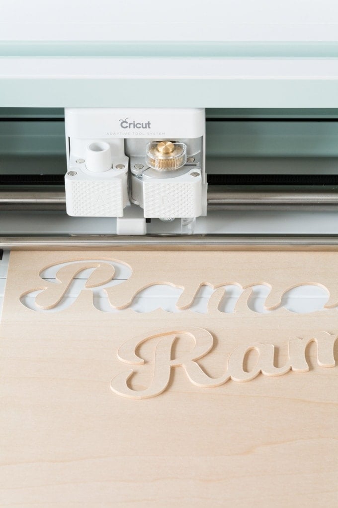 cutting wood on a cricut maker