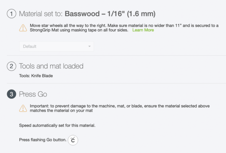 screenshot of design space