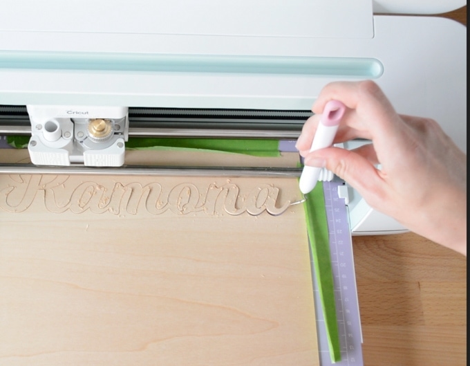 cutting wood on a cricut maker
