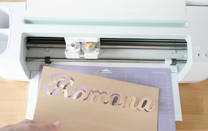 cutting wood on a cricut maker