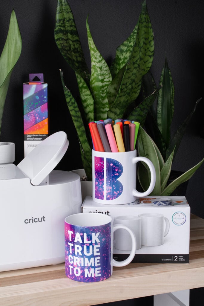 Cricut mug press and accessories