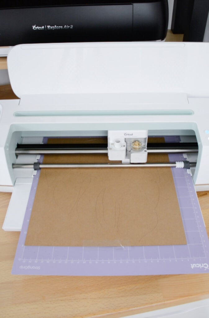 cutting chipboard on a Cricut