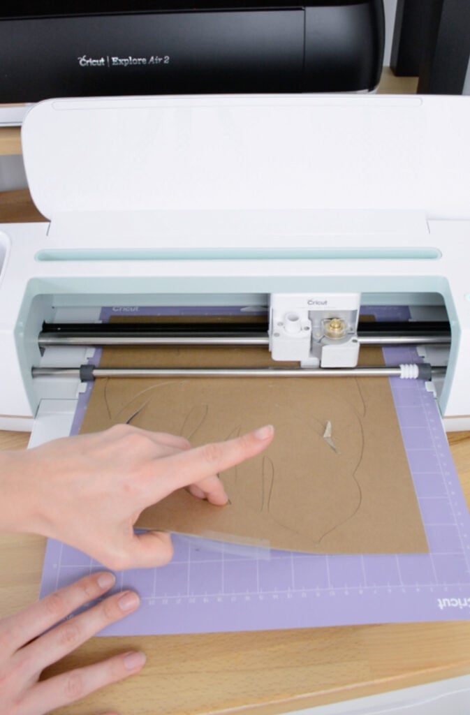 cutting chipboard on a Cricut