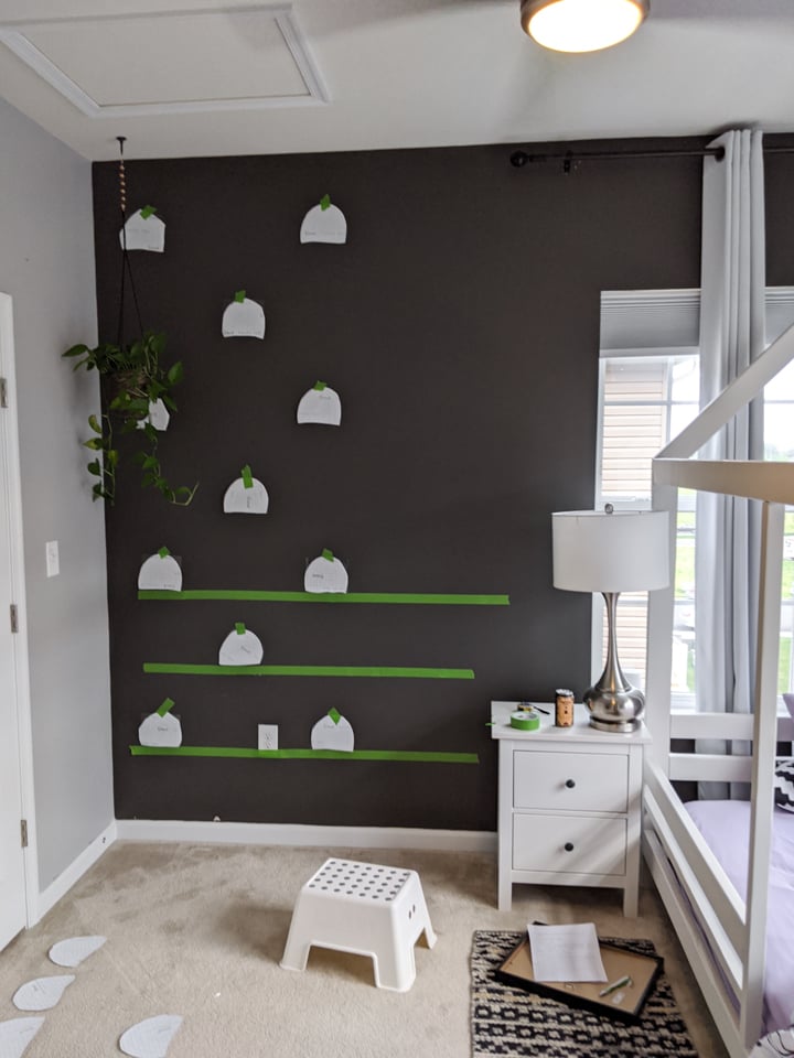 applying wall decals