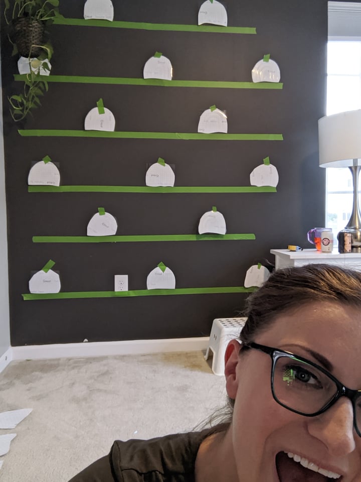 applying wall decals