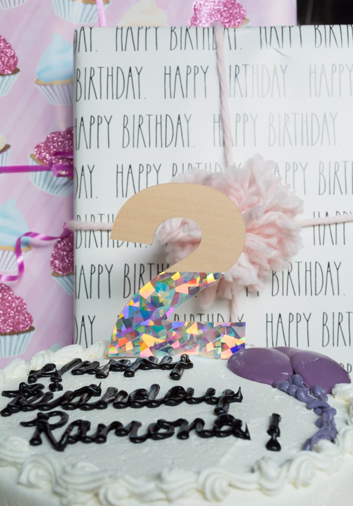 wooden cake topper cut on a cricut maker