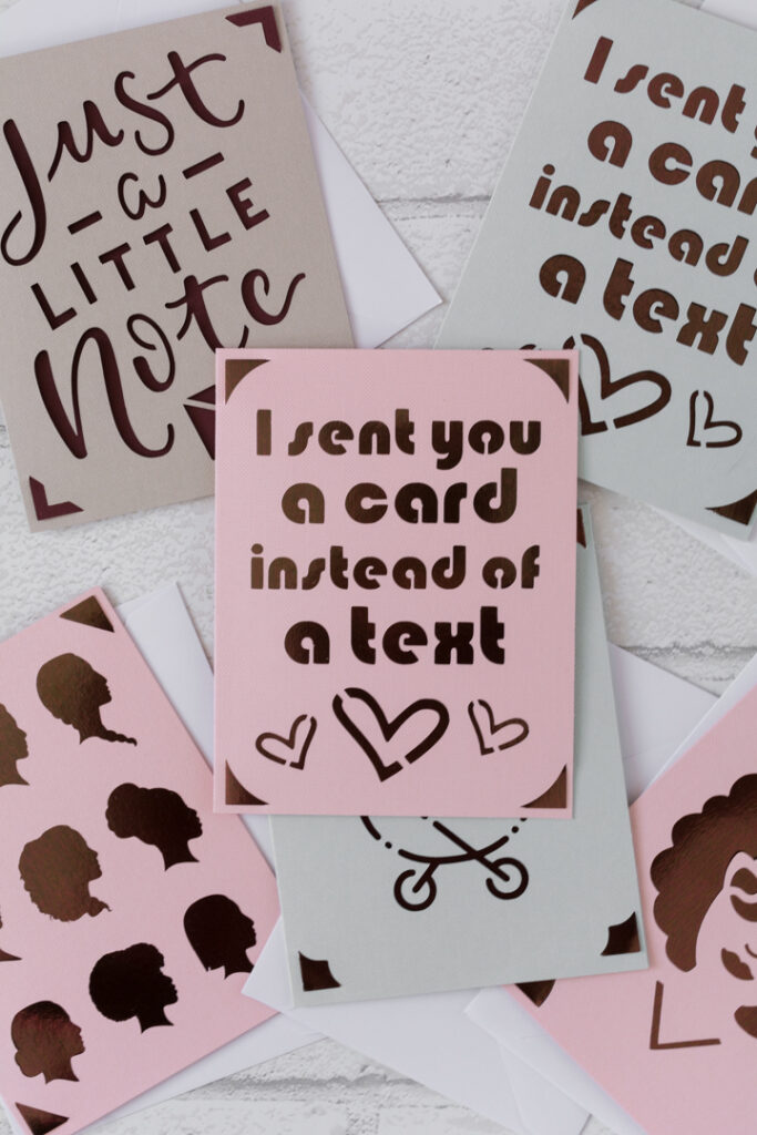 cards made on a cricut joy