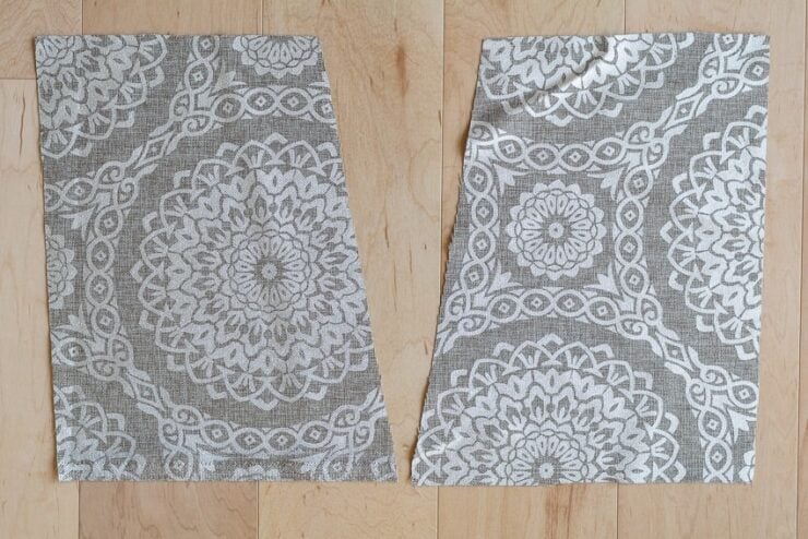 pieces of fabric on the floor