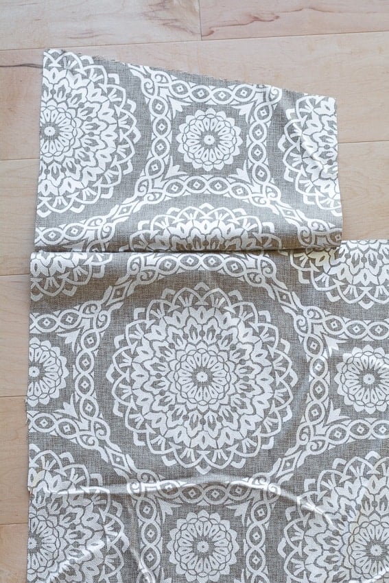 pinning pieces of fabric together
