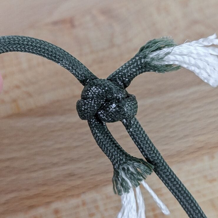 adding glue to the knot