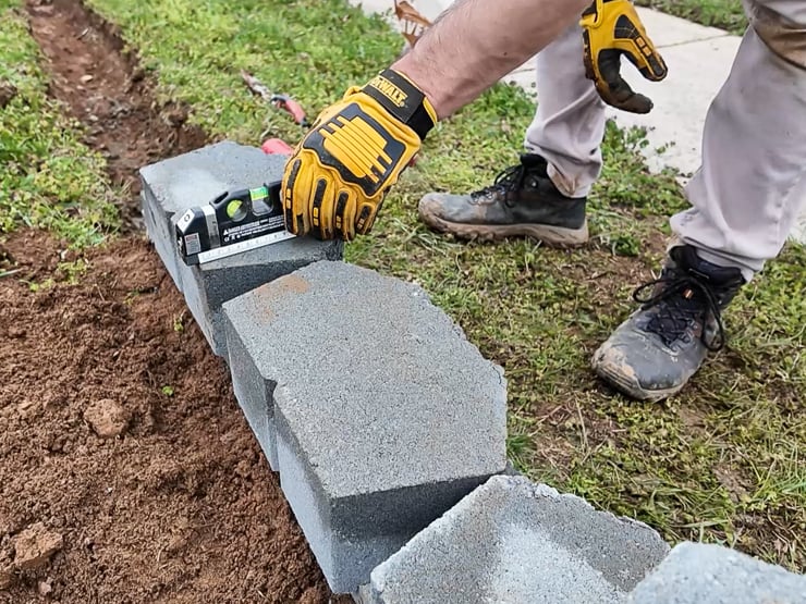 building a retaining wall
