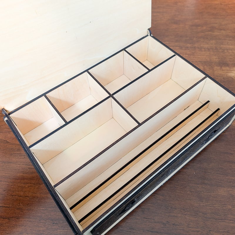 trinket box made using the xtool m2