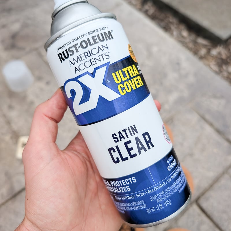 can of clear sealant spray